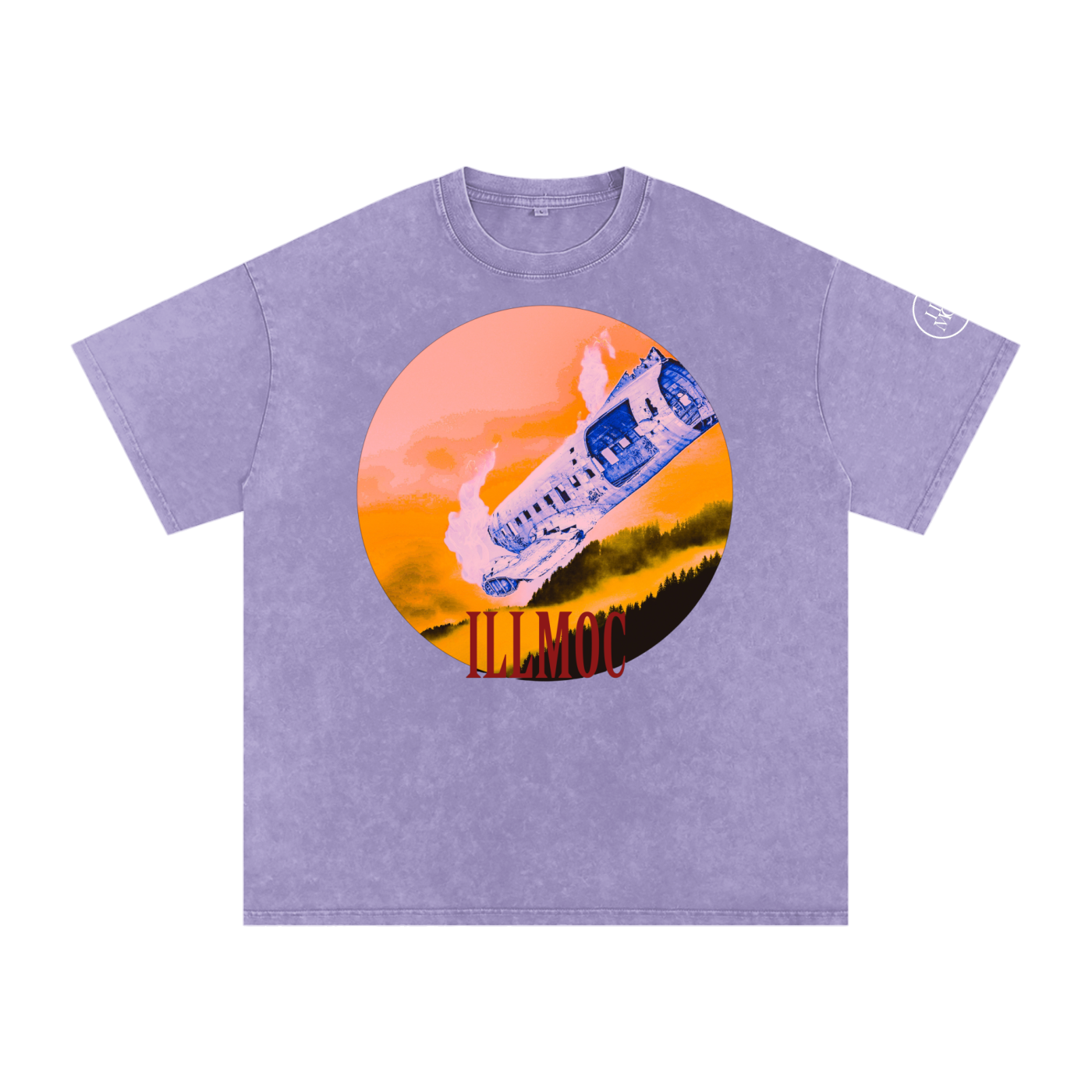 Sky Fall Oversized Snow Wash Tee