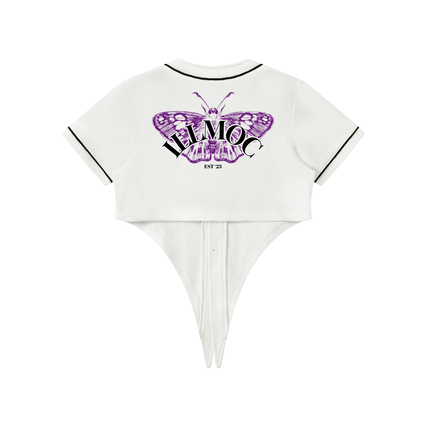 Butterfly Women's Piping Baseball Jersey