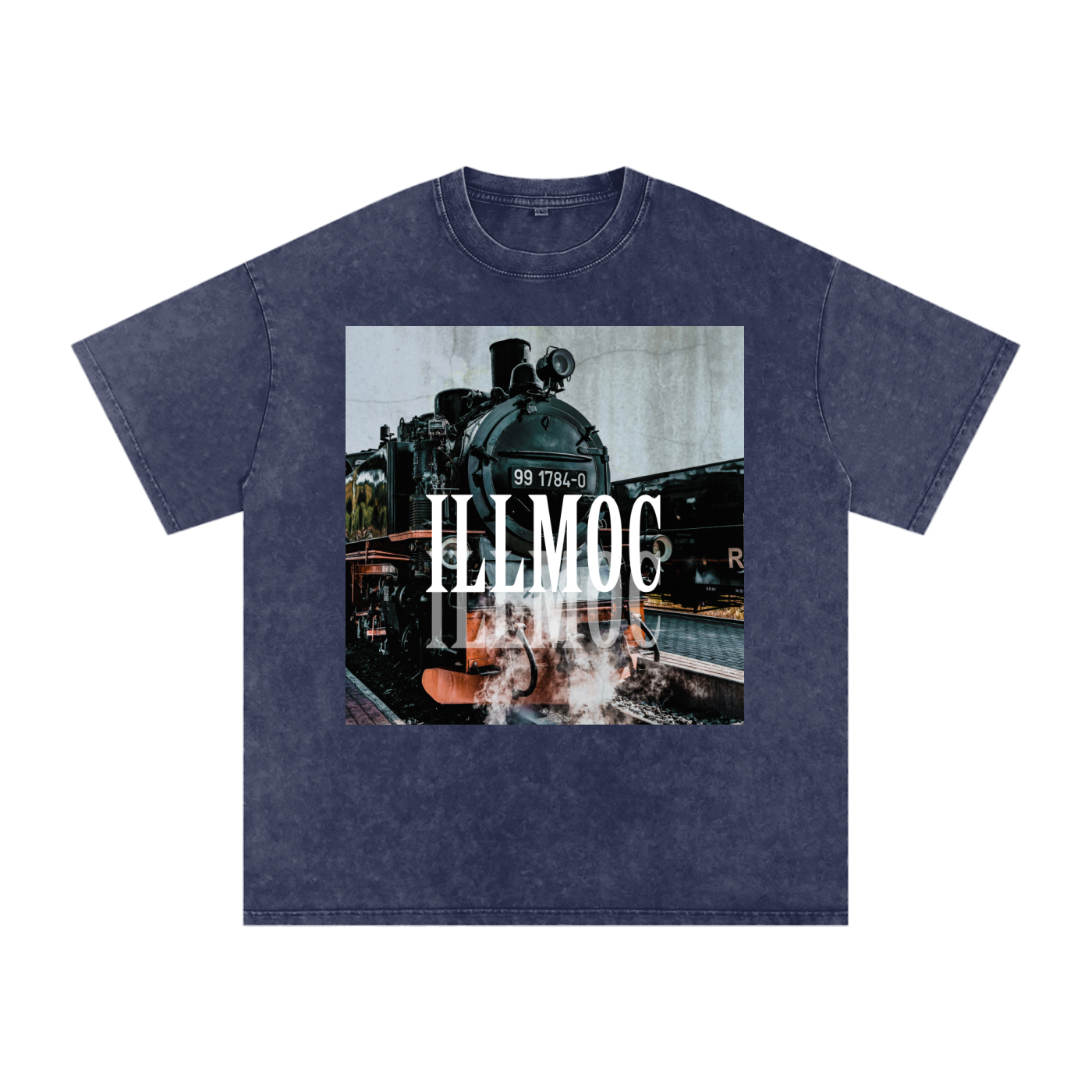 Train Oversized Snow Wash Tee