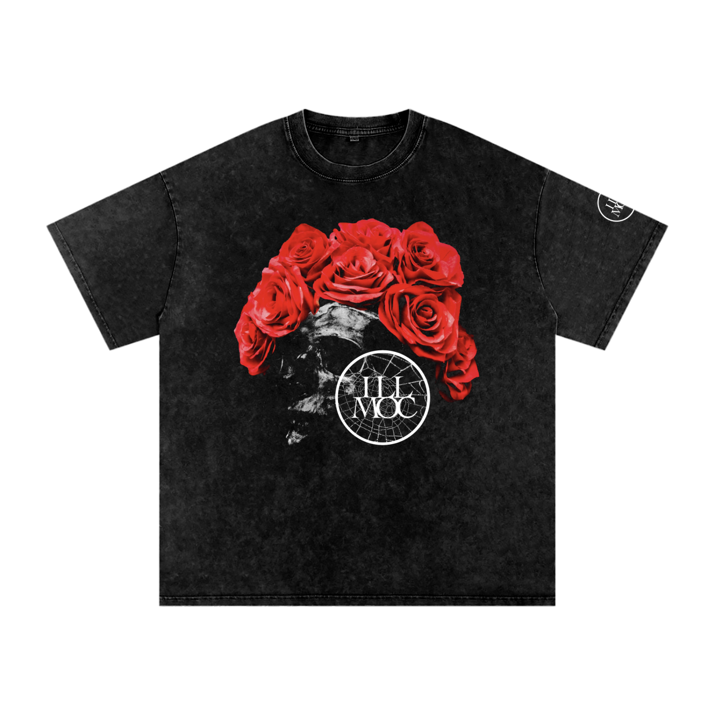 Rose Crown Skull Snow Washed Tee