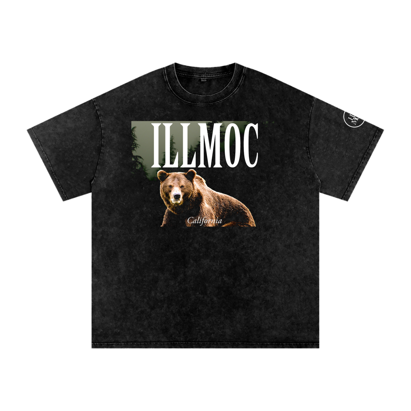 Cali Bear Snow Washed Tee
