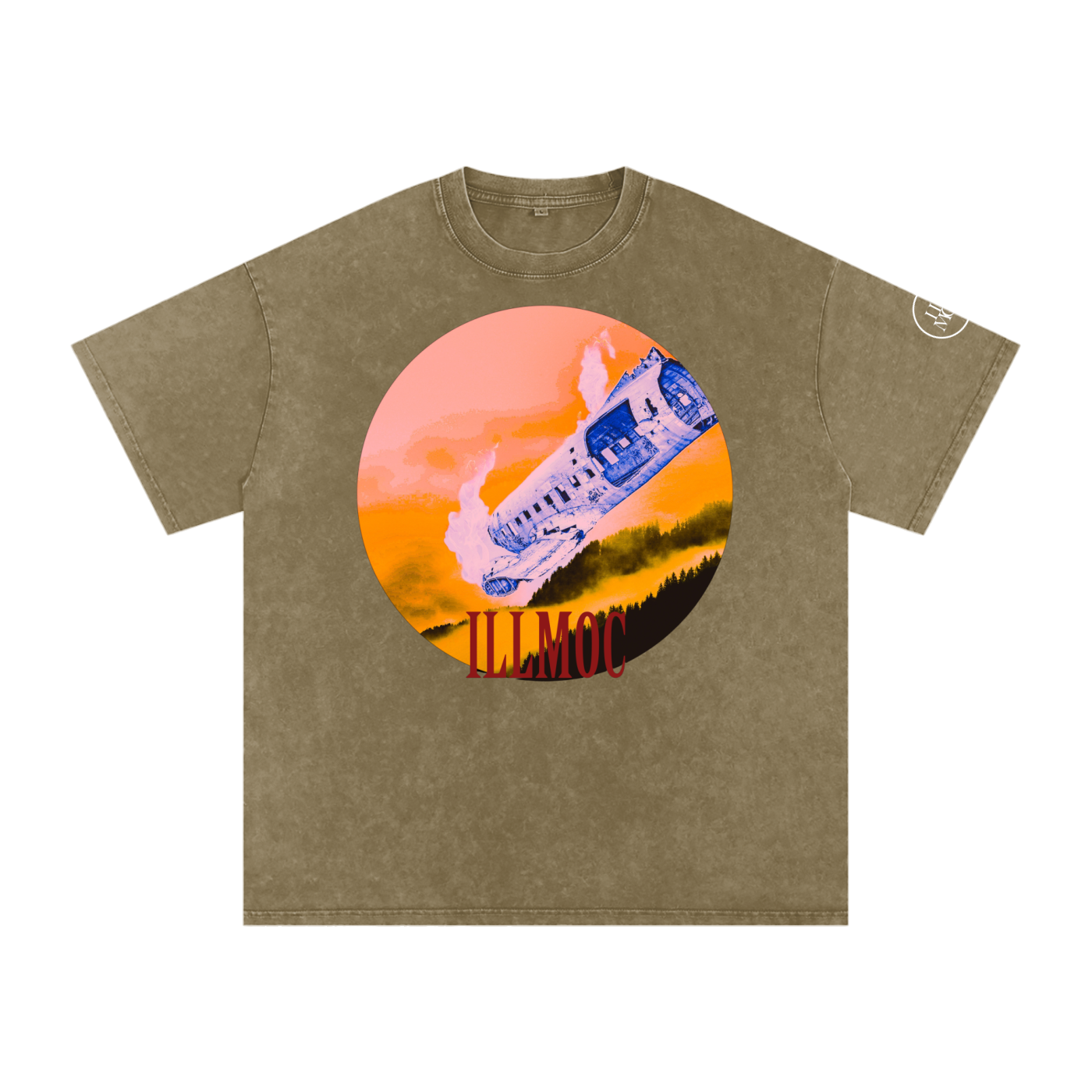 Sky Fall Oversized Snow Wash Tee