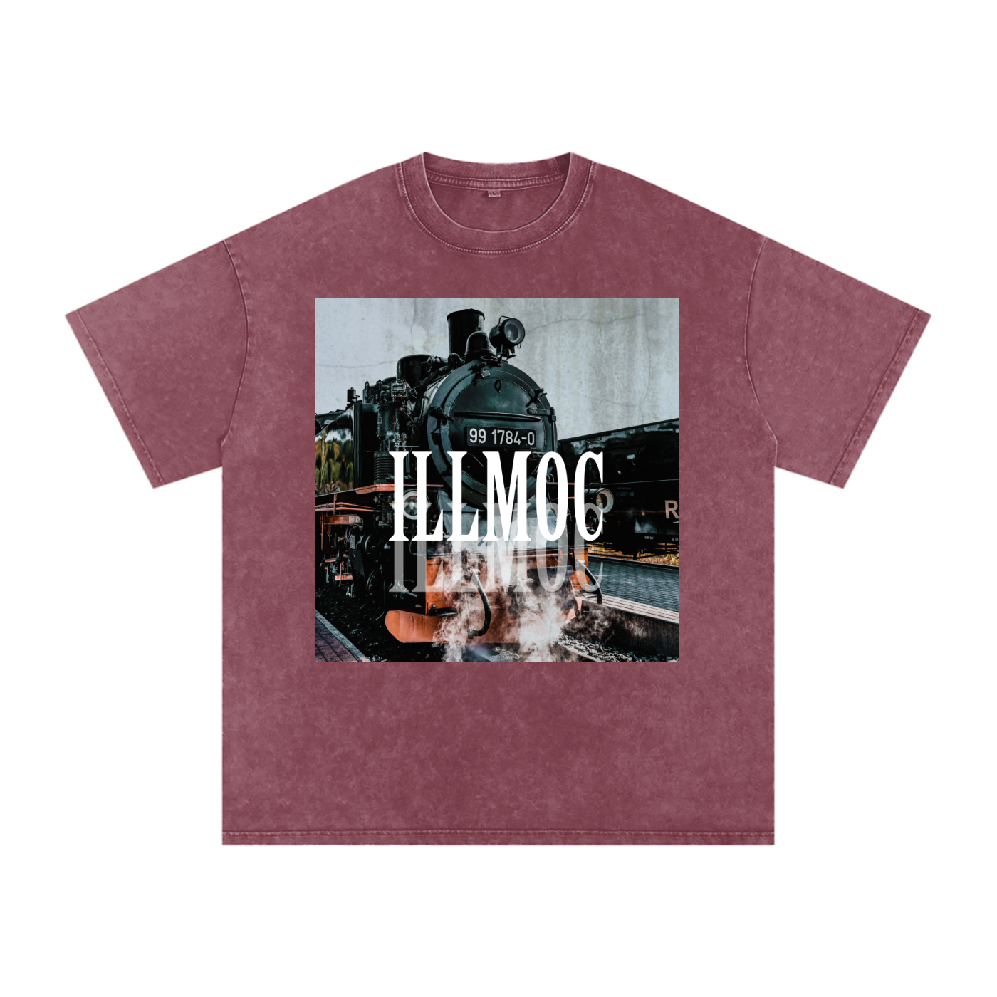 Train Oversized Snow Wash Tee