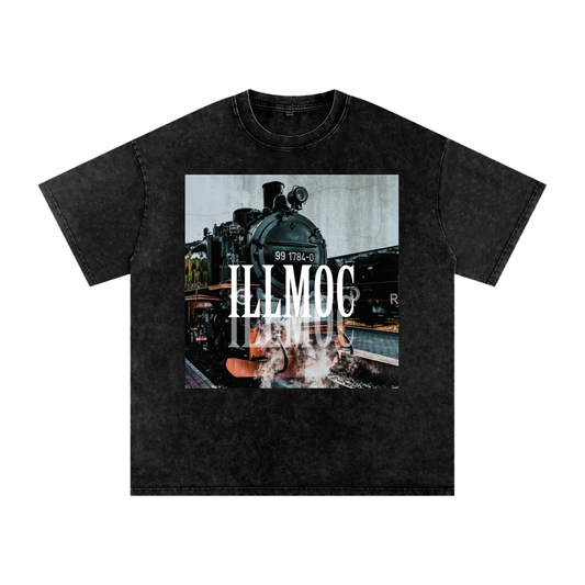 Train Oversized Snow Wash Tee