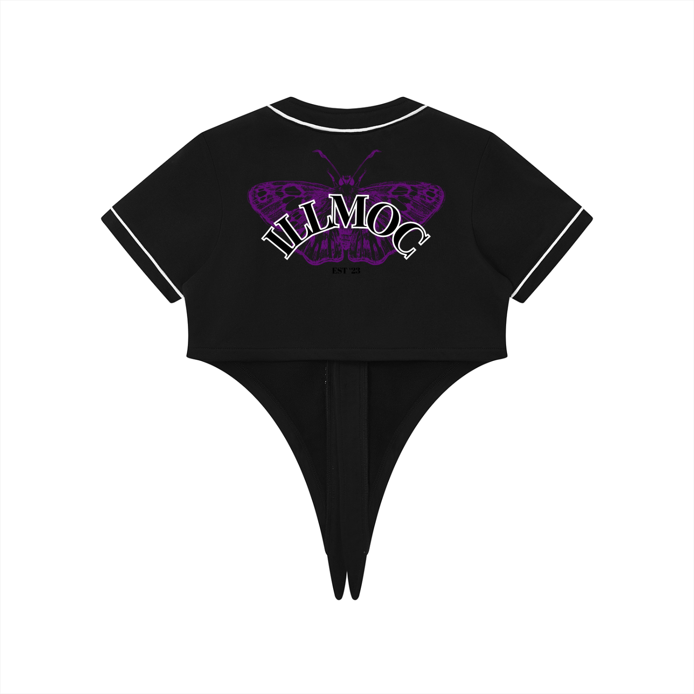 Butterfly Women's Piping Baseball Jersey
