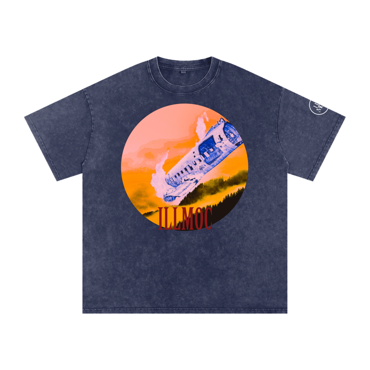 Sky Fall Oversized Snow Wash Tee