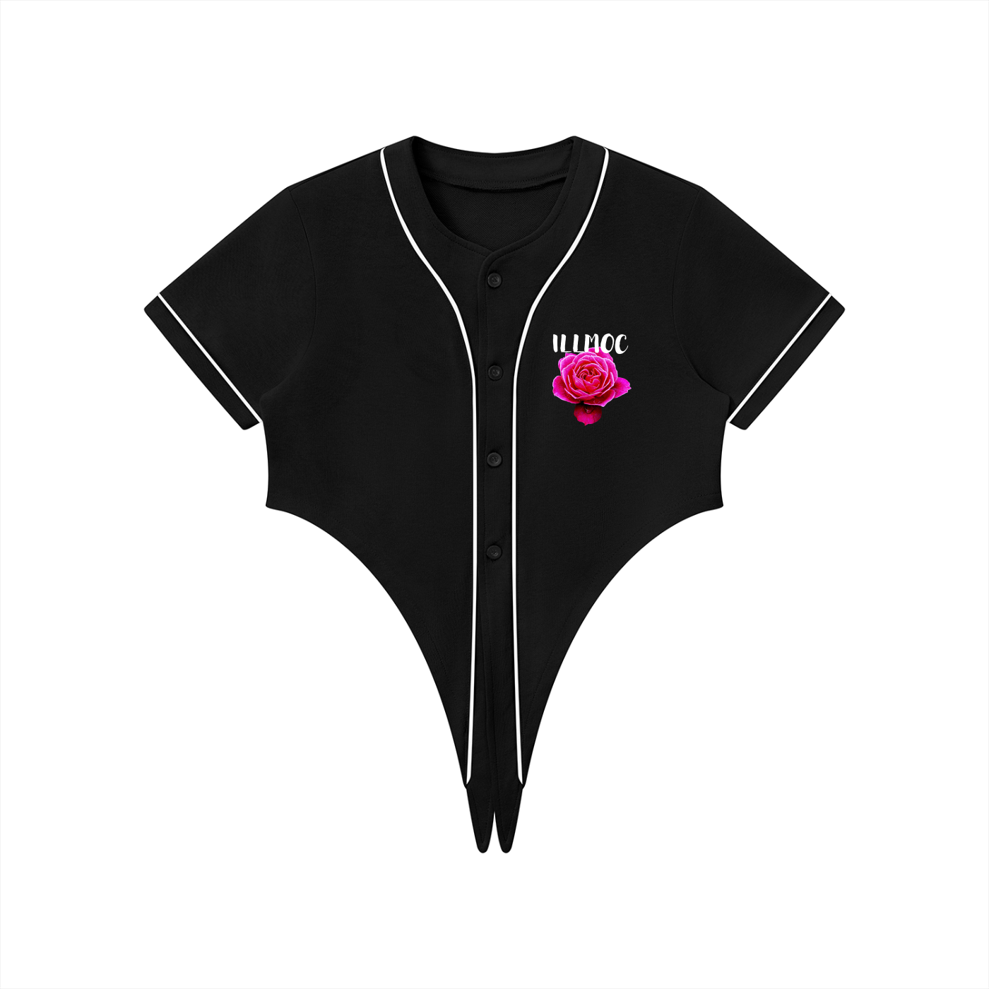 Valentine Rose Women's Piping Baseball Jersey