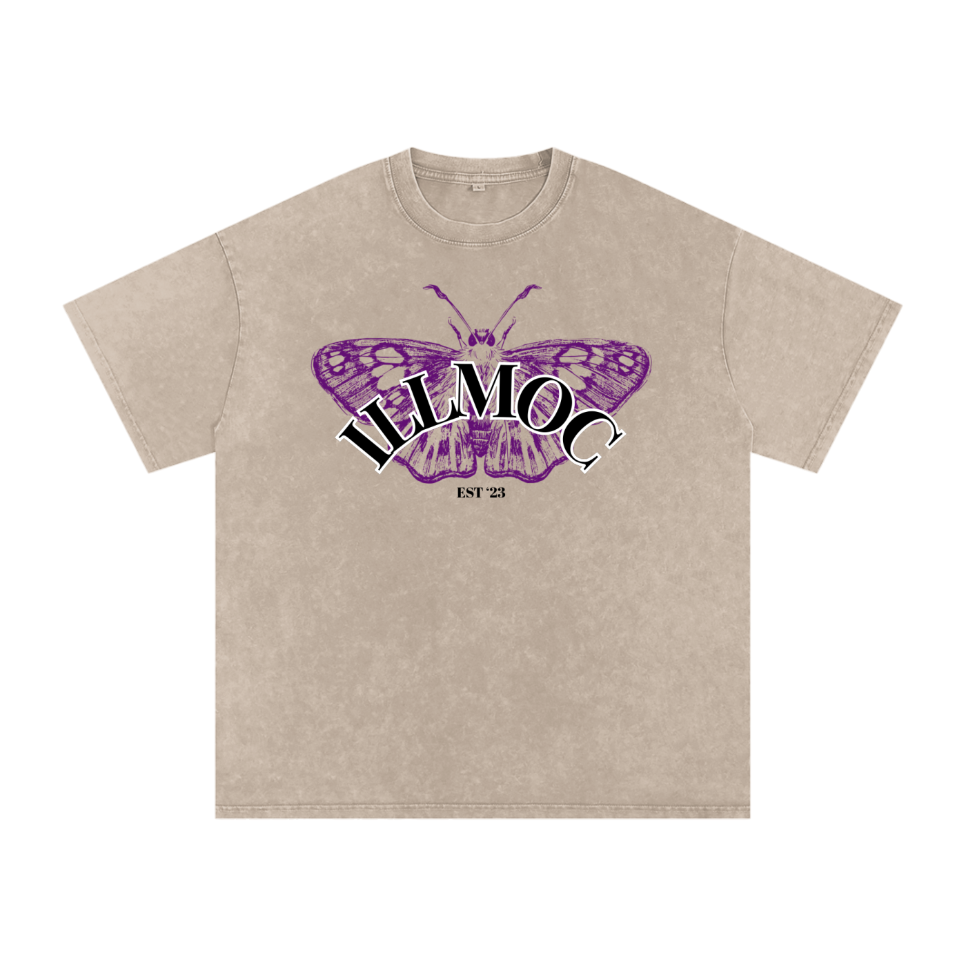 Butterfly Snow Washed Tee