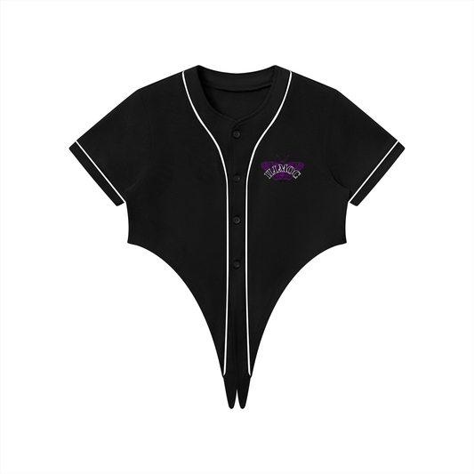 Butterfly Women's Piping Baseball Jersey